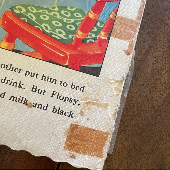 Vintage 1940s-50s Children's Picture Books - Oversized Cloth Linen - Merrill Co. - Picture 8 of 16